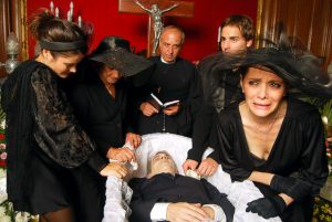 Funeral scene